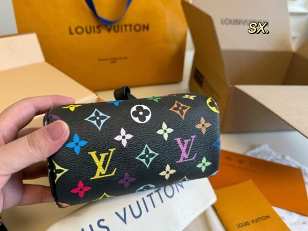 LV Black Monogram Multicolore Speedy 16 Nano * Takashi Murakami