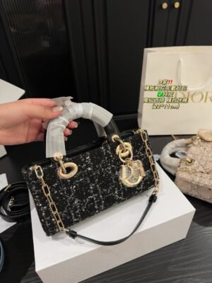 Dior Horizontal Tweed Lady Dior Bag