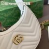 Gucci Marmonto Half-Moon Bag in White