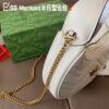 Gucci Marmonto Half-Moon Bag in White